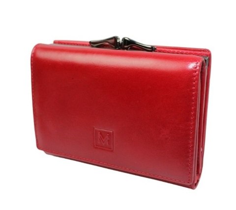 Portfel Damski Skórzany VERMARI Klamra Skóra Naturalna Z Klapką 47009 10 x 3 x 12,5 [cm]