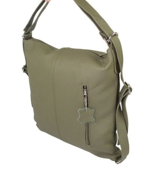 Praktyczny Plecak Skórzany Torebka 2 w 1 MAGRE (PL) AMELIA Skóra Naturalna Licowa OLIWKOWY Praktyczny Plecak Skórzany Torebka 2 w 1 MAGRE (PL) AMELIA Skóra Naturalna Licowa OLIWKOWY