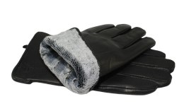 Rękawiczki Męskie PolskaGalanteria Ocieplane Ze Skóry Renifera Rozmiar 11 1/2 ELEGANCKIE PRZESZYCIE CZARNE