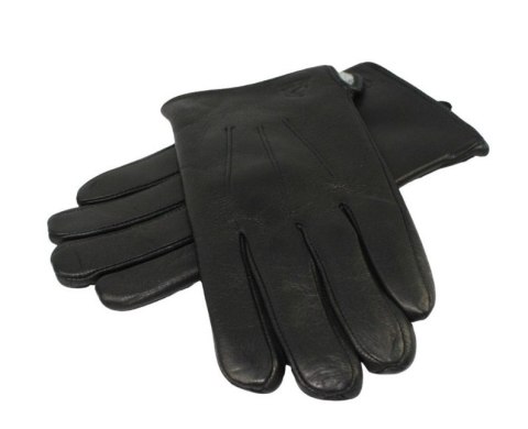 Rękawiczki Męskie PolskaGalanteria Ocieplane Ze Skóry Renifera Rozmiar 11 1/2 ELEGANCKIE PRZESZYCIE CZARNE