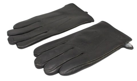 Rękawiczki Męskie PolskaGalanteria Ocieplane Ze Skóry Renifera Rozmiar 11 1/2 ELEGANCKIE PRZESZYCIE CZARNE