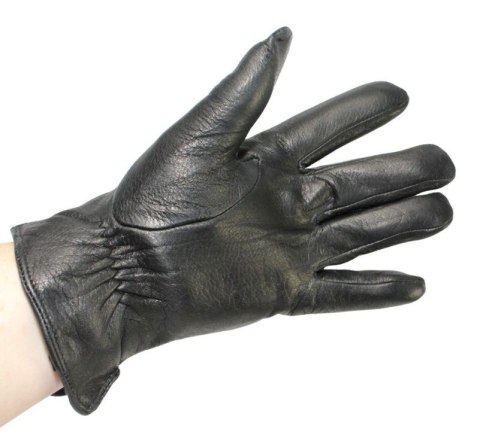Rękawiczki Męskie PolskaGalanteria Ocieplane Ze Skóry Renifera Rozmiar 11 1/2 ELEGANCKIE PRZESZYCIE CZARNE